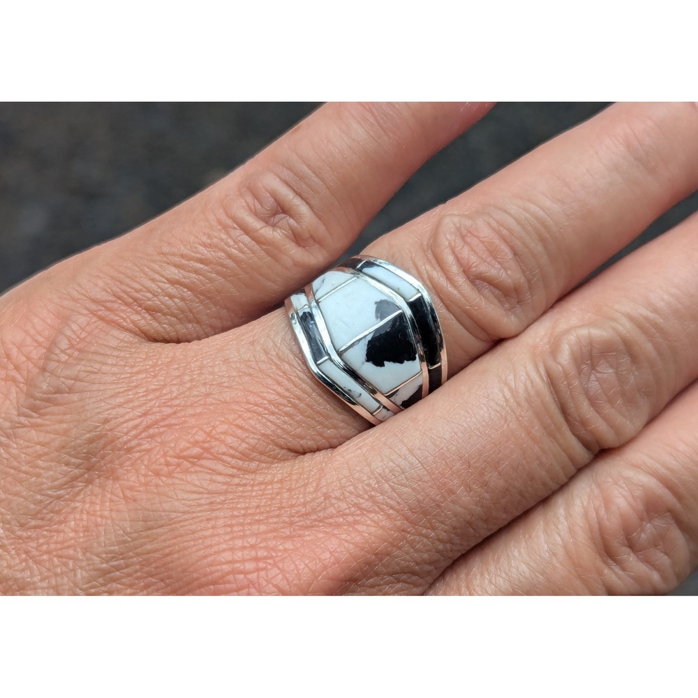 Navajo Ring Handmade‎ Signed Jewelry Native American sz 7.75 ***